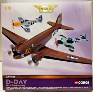 Corgi 1:144 Douglas C-47 Skytrain P-51D Mustang P-47D Thunderbolt AA99148 WWII - Bild 1 von 24