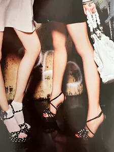 New BEBE Deena Black White Polka Dot Platform heels Summer Shoes sis 5 6 7 8 - Picture 1 of 7