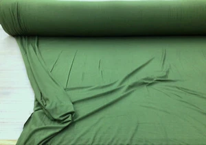 Tanboocel Bamboo Spandex Fabric 4 way Stretch Olive Green B212 - Picture 1 of 1