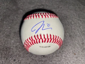 BALTIMORE ORIOLES LOS ANGELES DODGERS JAY GIBBONS HAND SIGNED BALL BASEBALL COA - Picture 1 of 3