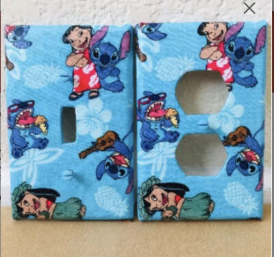 Lilo & Stitch 灯开关和插座保护套套装 - 中型 - 2 件套 - 手工制作 — 第 1/4 张图片