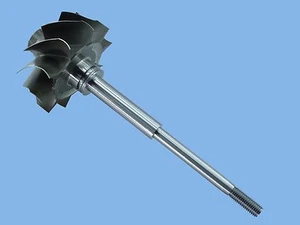 For Borg Warner Detroit 60 Series 11.1L 350 HP V-Band Turbo Turbine Shaft Wheel - Bild 1 von 4