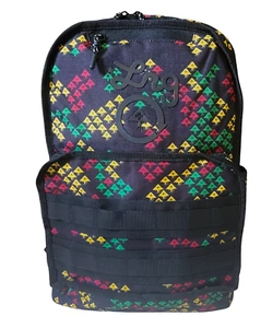 LRG Lifted Research Group Remix Backpack - NWT Black / Multi - #45287-GAR - Picture 1 of 3
