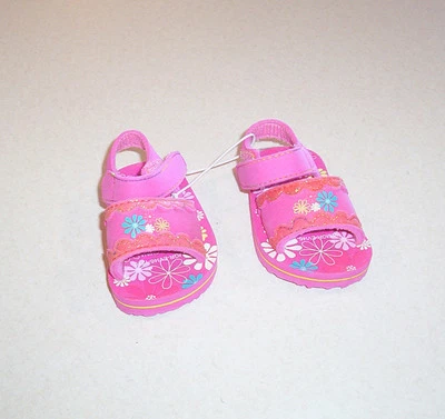 Nuevas Sandalias Infantiles Niña Garannimales Rosa con Flores Talla 2 Foto 1 de 4