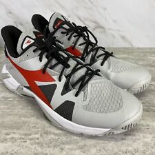  Diadora BICON AG Silver/Firey Red US Men’s Size 14 Never Worn No Box