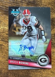 2023 Bowman Chrome University Autographs #50 Brock Bowers RC #X7128