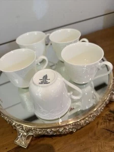 Fiori Weiss By Villeroy & Boch Mettle Cups Only - Set Of 5 - Picture 1 of 9