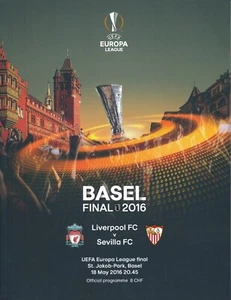 UEFA EUROPA LEAGUE FINAL 2016 Liverpool v Sevilla - Programa Oficial Partido - Imagen 1 de 1