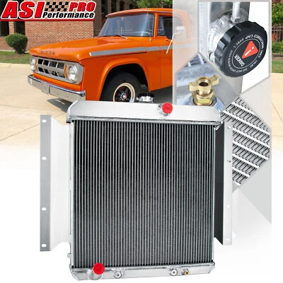 3 ROW ALUMINUM RADIATOR For 1961-1969 1968 DODGE D100 SERIES PICKUP TRUCK - Image 1 of 4