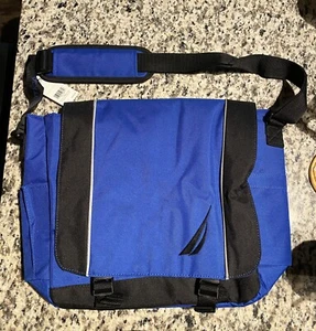 Nautica Spinnaker Blue Messenger Style Laptop Bag - Picture 1 of 3