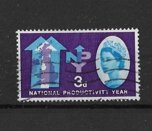 GB 1962 3d NPY 'Lago de Yorkshire' Variedad Fina Usado - Imagen 1 de 2
