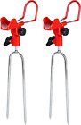 2 Pack Rod Holders for Bank Fishing, Fish Pole Holder Ground Support Stand, Univ