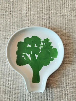 ~ NUEVO ~ Kate Spade Lenox Brócoli Cuchara Reposaplatos Cerámica Apto para Lavavajillas. Hallazgo raro. Foto 1 de 2