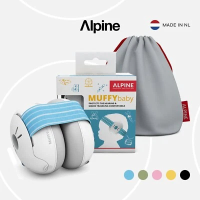 Orejeras clásicas Alpine Muffy Baby, azules | Protección a prueba de sonido para avión Foto 1 de 4