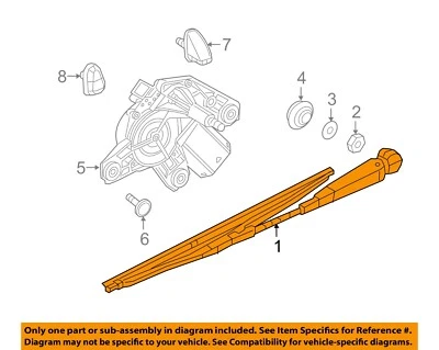 Ram CHRYSLER OEM 2015 ProMaster City limpiaparabrisas-brazo de ventana trasero 68266097AA Foto 1 de 2
