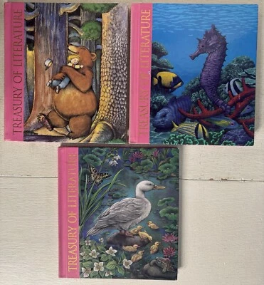 Harcourt: Treasury of Literature HC Book Lot 3 (1996) VG Cond. Foto 1 de 4