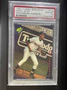 DEREK JETER 1993 CLASSIC BEST GOLD ROOKIE RC YANKEES PSA 10 GEM MINT!
