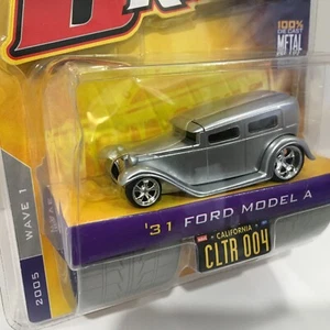 2005 Jada Toys D RODS 1931 '31 FORD MODEL A 1:64 Die-Cast Gray Wave 1 New In Pkg - Picture 1 of 6