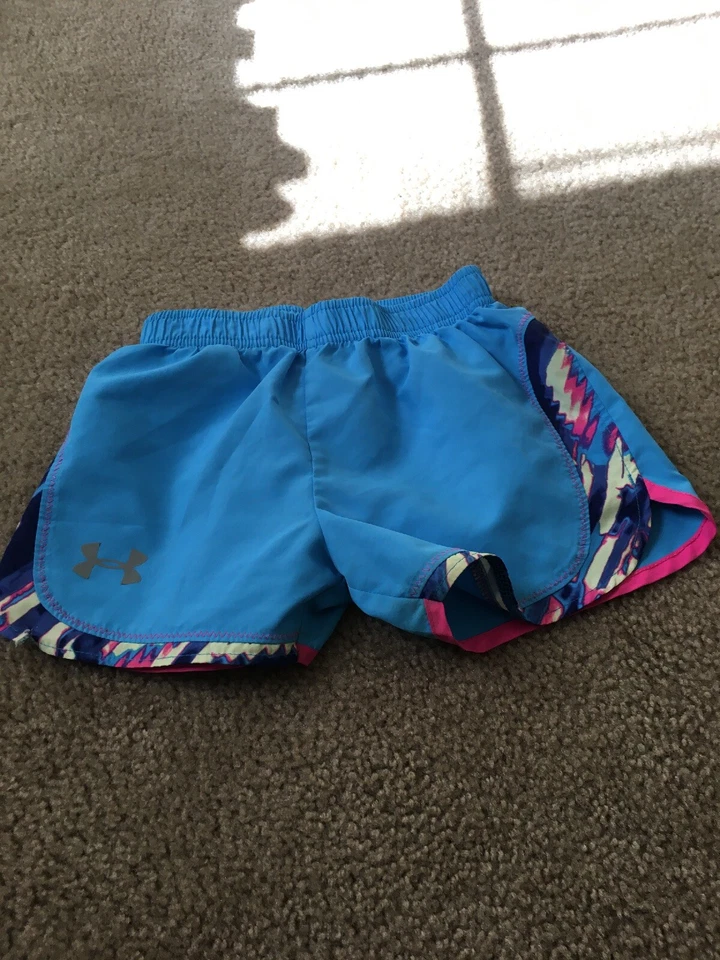Under Armour Girls Activewear Mini Shorts Size 5 Multi-Color - Image 1 of 4