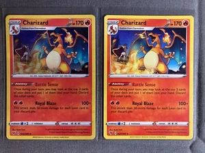 Pokemon TGC: Charizard 025/185 • Vivid Votlage (2020) • Holo & Non-holo Rare Set - Picture 1 of 5