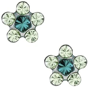 Tiny Tips Daisy Stud Hypoallergenic Surgical Steel Baby Earrings for Women - Picture 1 of 1