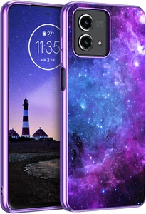 Glow-in-Dark Moto G Stylus 5G Case 2023 - Slim, Anti-Scratch Blue Nebula - Photo 1 sur 11