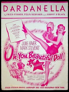 1949 Oh, You Beautiful Doll Mark Stevens June Haver Dardanella Movie Sheet Music - Foto 1 di 3