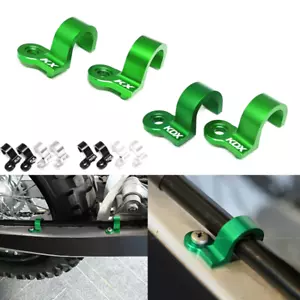 KX/KDX LOGO Rear Brake Hose Guide Clamp For KAWASAKI KX125 KX250 KDX200R KDX220R - Picture 1 of 43