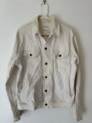 Rag & Bone Men’s Jean Jacket White Size M - Image 1 of 4
