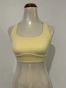 "LORNA JANE" WOMENS ACTIVEWEAR YELLOW SPORTS BRA - SIZE XS - Picture 1 of 8