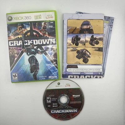 Crackdown (Microsoft Xbox 360, 2007) Has Map (No Manual) - Image 1 of 4