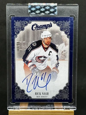 Rick Nash 2023-24 Upper Deck Clear Cut Champs Auto 49/50 #C-RN - Image 1 of 3