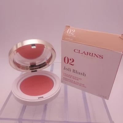 Clarins Joli Blush 02 CHEEKY PINK Full Size NO BRUSH - Image 1 of 4