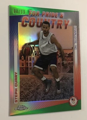 2024 Steph Curry /99 Topps Chrome For Pride And Country No.PC4 - Image 1 of 4