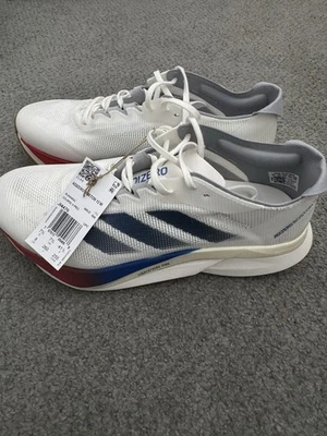 Adidas Boston 12 Running Shoes White/Red/Blue - Image 1 of 4