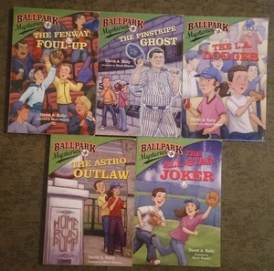 Ballpark Mysteries #1 - #5 by David A. Kelly - 5 paperback books - Imagen 1 de 1