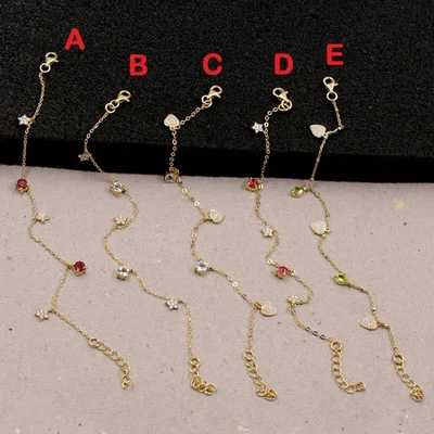 Bracciale Tormalina Blu Topazio Rubino Peridoto 6+1" Argento Sterling 925... - Immagine 1 di 4