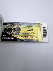 Pittsburgh Penguins 2006-07 TICKET STUB vs Buffalo Sabres 4-3-07 Game 40 - Picture 1 of 1