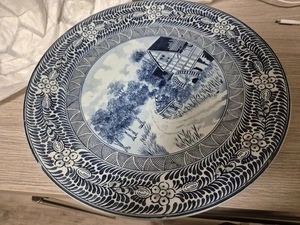 Antiker Delfter Blau & Weiß Wandteller Boch Frères Keramis Blauw Holland 1890er - Bild 1 von 19