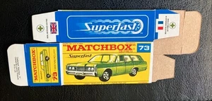 Caja de cerillas #73b 1968 Mercury 68-70 tipo F caja repro - Imagen 1 de 2
