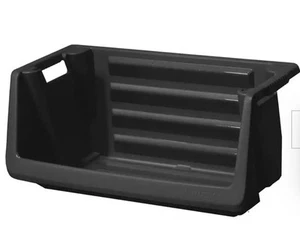 Husky 55 Gallon Multipurpose Stackable Space Saving Heavy Duty Storage Bin-Black - Picture 1 of 5