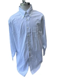 Camisa de vestir Brooks Brothers Madison Fit blanca con botones para hombre 18-4/5 nueva con etiquetas $108,0 - Imagen 1 de 8