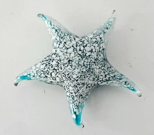 Everyday Decor Decorative Glass Teal Starfish Table Decor Paperweight - Picture 1 of 8