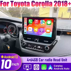 Wireless Carplay Android Auto Car Head Unit Upgrade Kit For Toyota Corolla 2018+ - Foto 1 di 16
