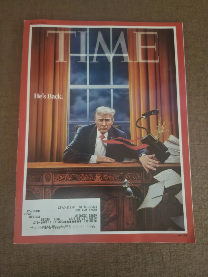 Time Magazine - Issue #04 "The Inauguration Of Donald Trump" (Feb. 10, 2025) NMT - Image 1 of 1