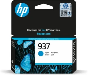 HP 937 Cyan Oryginalny wkład atramentowy - Zdjęcie 1 z 9