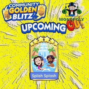 Splish Splash Mono_Poly_Go SUMMER ESCAPE ALBUM BLITZ Stickers Golden blitz - Picture 1 of 2