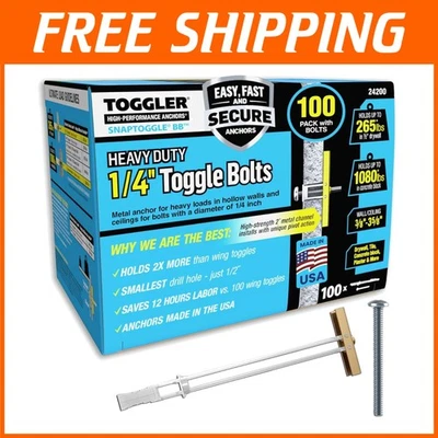 Anclaje para paneles de yeso Snaptoggle paquete de 100 instalación versátil Foto 1 de 4