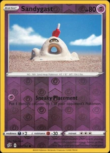 Pokemon - Sandygast #081/192 - SWSH02: Rebel Clash Reverse Holo - Picture 1 of 2