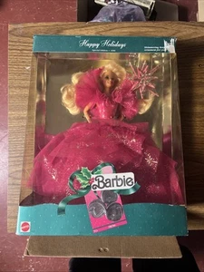 Mattel 1990 Happy Holidays Barbie -Open Box - Never used - Picture 1 of 3